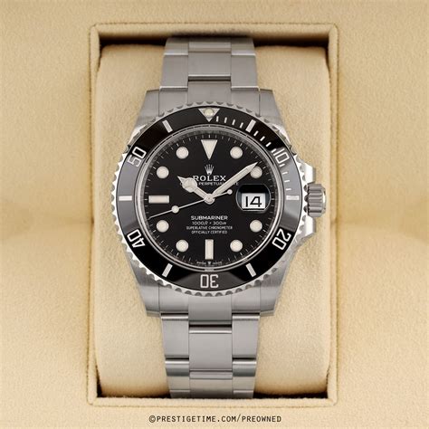 rolex submariner nero 2017|pre owned rolex submariner date.